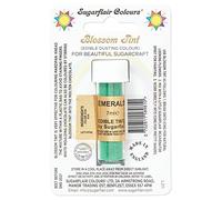 Sugarflair Blossom Tint Dusting Emerald, Verde - Colorante Commestibile in Polvere per Decorare Pasta di Gomma, Glassa, Cioccolato, Crema al Burro, Macarons - 7ml