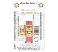 Sugarflair Blossom Tint Dusting Fuchsia - Colorante Commestibile in Polvere per Decorare Pasta di Gomma, Glassa, Cioccolato, Crema al Burro, Macarons - 7ml