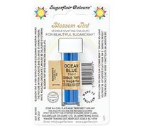 Sugarflair Blossom Tint Dusting Ocean Blue, Blu - Colorante Commestibile in Polvere per Decorare Pasta di Gomma, Glassa, Cioccolato, Crema al Burro, Macarons - 7ml