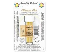 Sugarflair Blossom Tint Dusting Old Gold, Oro - Colorante Commestibile in Polvere per Decorare Pasta di Gomma, Glassa, Cioccolato, Crema al Burro, Macarons - 7ml