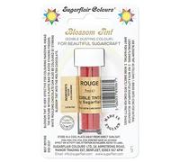 Sugarflair Blossom Tint Dusting Rouge, Rosso - Colorante Commestibile in Polvere per Decorare Pasta di Gomma, Glassa, Cioccolato, Crema al Burro, Macarons - 7ml