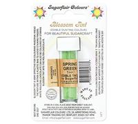 Sugarflair Blossom Tint Dusting Spring Green, Verde - Colorante Commestibile in Polvere per Decorare Pasta di Gomma, Glassa, Cioccolato, Crema al Burro, Macarons - 7ml
