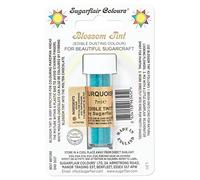 Sugarflair Blossom Tint Dusting Turquoise, Turchese - Colorante Commestibile in Polvere per Decorare Pasta di Gomma, Glassa, Cioccolato, Crema al Burro, Macarons - 7ml