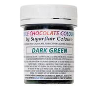 Sugarflair Chocolate Colour Dark Green, Verde Scuro - Colorante Alimentare, Colorante Cioccolato per Colorare Cioccolatini e Praline - 35g