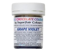 Sugarflair Chocolate Colour Grape Purple, Viola - Colorante Alimentare, Colorante Cioccolato per Colorare Cioccolatini e Praline - 35g
