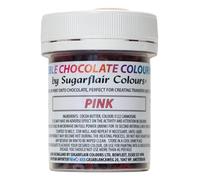 Sugarflair Chocolate Colour Pink, Rosa - Colorante Alimentare, Colorante Cioccolato per Colorare Cioccolatini e Praline - 35g