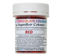 Sugarflair Chocolate Colour Red - Colorante Alimentare, Colorante Cioccolato per Colorare Cioccolatini e Praline - 35g