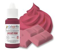 Sugarflair Colourflex Dusky Pink, Rosa, Colorante Alimentare a Base di Olio, Colorante per Crema al Burro, Ganache, Cioccolato, Pasta di Zucchero e Meringa Svizzera - 15 ml