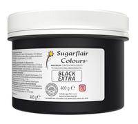 Sugarflair Maximum Concentrated Paste Colour Black, Nero, Colore per Pasta di Zucchero, Marzapane, Colorante Alimentare - 400g