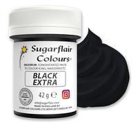 Sugarflair Maximum Concentrated Paste Colour Black, Nero, Colore per Pasta di Zucchero, Marzapane, Colorante Alimentare - 42g