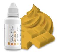 Sugarflair Oil Based Colour Mustard - Colorante Alimentare a Base di Olio per Cioccolato, Crema al Burro, Pasta di Zucchero e Qualsiasi Ingrediente Alimentare Liposolubile - 30 ml