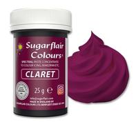 Sugarflair Spectral Concentrated Paste Colours Claret, Colorante Alimentare Pasta, Colorante per Pasta di Zucchero e Mazapán - 25g