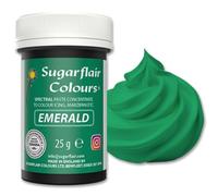 Sugarflair Spectral Concentrated Paste Colours Emerald, Verde, Colorante Alimentare Pasta, Colorante per Pasta di Zucchero e Mazapán - 25g