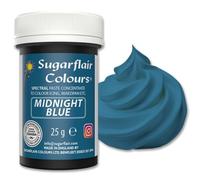 Sugarflair Spectral Concentrated Paste Colours Midnight Blue, Colorante Alimentare Pasta, Colorante per Pasta di Zucchero e Mazapán - 25g