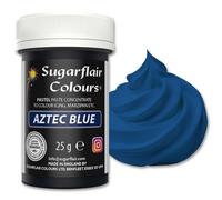Sugarflair Spectral Concentrated Paste Colours Pastel Aztec Blue, Blu, Colorante Alimentare Pasta, Colorante per Pasta di Zucchero e Mazapán - 25g