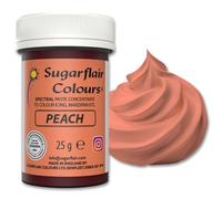 Sugarflair Spectral Concentrated Paste Colours Peach, Colorante Alimentare Pasta, Colorante per Pasta di Zucchero e Mazapán - 25g