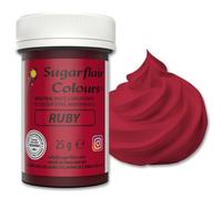 Sugarflair Spectral Concentrated Paste Colours Ruby, Rosso, Colorante Alimentare Pasta, Colorante per Pasta di Zucchero e Mazapán - 25g