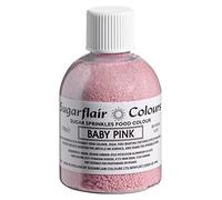 Sugarflair Sugar Sprinkles Baby Pink, Rosa Bambino, Sprinkles Commestibili, Decorazioni di Zucchero per Torte, Cupcake e Biscotti - 100g