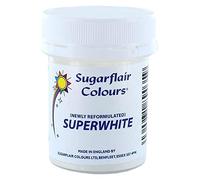 Sugarflair Superwhite Icing Whitener, Polvere Colorante Bianco per Rendere Più Bianca la Glassa o il Marzapane - 150 g