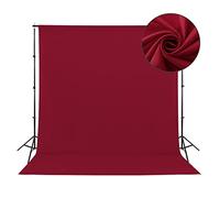 Sugargirl Sfondo rosso per fotografia, 2,4 m x 3,4 m, sfondo fotografico in poliestere per video e televisione, servizio fotografico, feste, zoom (1 pannello, supporto non incluso)
