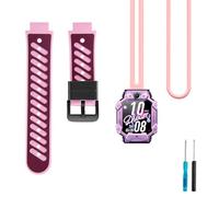 SUGARJAR 2 Pezzi Cinturino Bambini Cinturino Compatibili con Imoo Watch Phone Z7/Z6, Impermeabile Sostitutivo Cinturini di Ricambio per Smartwatch Imoo Z1 Ragazze Ragazzi (Cinturino-Cordino)