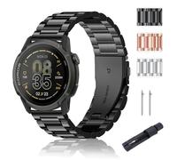 SUGARJAR 22mm Cinturino Metallo Compatibile con COROS APEX 4 42mm/Pace 3/4/Pace Pro, 24mm Acciaio Inossidabile Cinturini per Coros Apex 4 46mm/Nomad/Garmin Venu X1/Ticwatch Atlas/iTOUCH AIR3 DonnaUomo