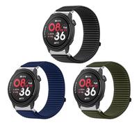SUGARJAR 3 Pezzi 22mm Cinturino con COROS Pace 3/Pace Pro, Intrecciato Nylon Cinturini di Ricambio COROS Apex 4 42mm/Apex 2 Pro/Pace 4 con Uomo Donna