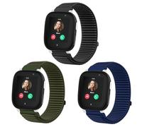 SUGARJAR 3 Pezzi Bambino Cinturino Compatibile con XPL ORA X6, 20mm Morbido Nylon Cinturini di Ricambio per XPL ORA X6 Play/X6 Pro/Anio 6 Chiusura a Strappo Regolabile per Ragazze e Ragazzi