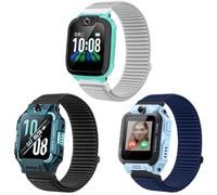 SUGARJAR 3 Pezzi Cinturino Compatibili con Imoo Z7/Z6/Z1 Watch Phone, Nylon Intrecciato Chiusura Loop Strappo Cinturini di Ricambio per Smartwatch Imoo Z7/Z6/Z1 Ragazzi Ragazze