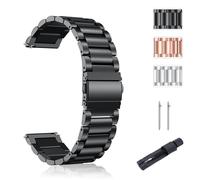 SUGARJAR Cinturino Acciaio Inossidabile 18/20mm Compatibile con Withings ScanWatch 2 (38mm/42mm), Cinturini Metallico per Withings ScanWatch Light/Nova Brilliant/ScanWatch Nova - Donne Uomini