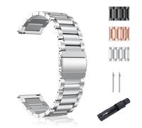 SUGARJAR Cinturino Acciaio Inossidabile 18/20mm Compatibile con Withings ScanWatch 2 (38mm/42mm), Cinturini Metallico per Withings ScanWatch Light/Nova Brilliant/ScanWatch Nova - Donne Uomini