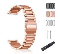 SUGARJAR Cinturino Acciaio Inossidabile 18/20mm Compatibile con Withings ScanWatch 2 (38mm/42mm), Cinturini Metallico per Withings ScanWatch Light/Nova Brilliant/ScanWatch Nova - Donne Uomini