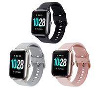 SUGARJAR Cinturino Compatibile per ID205L,19mm cinturino di ricambio Quick Release morbido silicone Classic per ID205S ID205G ID215G ID216 SW020 SW023 WF021 WF025 Uwatch3 UFIT GT Smartwatch