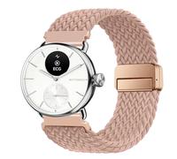 SUGARJAR Cinturino Intrecciato 18/20mm Compatibile con Withings ScanWatch 2 (38mm/42mm), Nylon Elasticizzato Chiusura Magnetica per Withings ScanWatch Light/Nova Brilliant/ScanWatch Nova Cinturini