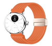 SUGARJAR Cinturino Intrecciato 18/20mm Compatibile con Withings ScanWatch 2 (38mm/42mm), Nylon Elasticizzato Chiusura Magnetica per Withings ScanWatch Light/Nova Brilliant/ScanWatch Nova Cinturini