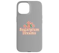Sugarplum Dreams Candy Holiday Christmas Season Retro Custodia per iPhone 15