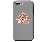Sugarplum Dreams Candy Holiday Christmas Season Retro Custodia per iPhone 7 Plus/8 Plus