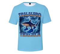 SUGEBETA Brainrot Animali T-Shirt Divertente Gioco Italiano Meme Brainrot T-Top a Manica Corta(Color18,XL)