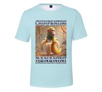 SUGEBETA Brainrot Animali T-Shirt Divertente Gioco Italiano Meme Brainrot T-Top a Manica Corta(Color14,XL)