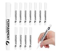 Sugeru 12Pezzi-2mm Pennarelli Indelebili, Pennarelli Acrilici Asciugatura Rapida, Pennarelli Indelebili Adatto a Diverse Superfici, Pennarello Indelebile Nere Punta Fine per Adulti e Bambini