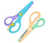 Sugeru® 2 forbici di sicurezza per bambini, forbici di sicurezza, forbici per carta, forbici per bambini, forbici per bambini, forbici per asilo, forbici per principianti, lama in plastica