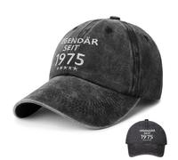 Sugeru® Cappellino da baseball Super nonno | regalo di compleanno uomo regalo per nonno, cappello da baseball con motivo, LEGGENDARIO DAL 1975, 58-62