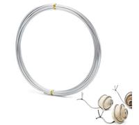 SUGERU Diy Filo di Alluminio Modellabile-1mm X 28m, Filo di Ferro per Bigiotteria Tricotin,Artigianale,Flessibile e Modellabile,Creazione di Gioielli,L'Artigianato Della Scultura (3mm x 10m - argento)