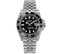 Sugess Ocean Star GMT S420-2.GN - Orologio meccanico da uomo in vetro zaffiro, 200 m