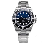 Sugess Orologio da polso da uomo automatico meccanico subacqueo con movimento NH35 lunetta in ceramica impermeabile, Colore 5, classico