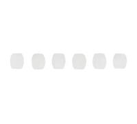 Suggerimenti Jagwire Mini Tube Tops-Clear 6pcs Blanc