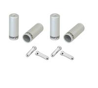 Suggerimenti Jagwire Universal Pro End Cap Pack Braided Housing-Silver Argenté