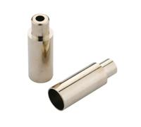 Suggerimenti Jagwire Workshop 5mm 4mm stops-Chrome-brass 100pcs Argenté