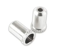 Suggerimenti Jagwire Workshop Guide Stopper-Chrome-Brass 50pcs Argenté