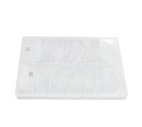 Suggerimenti NAI, Uso Versatile Leggero Copertura Completa Chiara Chiara Suggerimenti per Nail 360 Pezzi per Negozio di Nails per il fai da te (05)